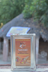 Pure Desi Cow'S A2 Bilona Ghee By Govrati | Vedic Bilona Method Grassfed Cultured Desi Danedar Cow Ghee For Cooking & Frying | (5 Litr) 169.0 Ounce | Tin Pack